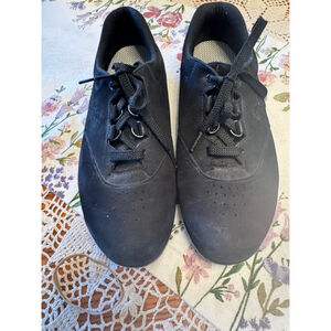 SAS Black Leather Comfort Shoes Women's Size 8 Wide